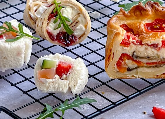 Sommerliche Fisch- & Veggie Rolls